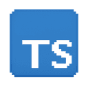 Typescript pixel logo